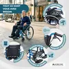 Fauteuil roulant pliable Aluminium Léger Manuel Avec freins Voir les images du produit 3