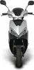 Motorroller Sonic 50 ccm 45 km/h, Euro 5, silber-schwarz, Produktbild-Vorschau 12