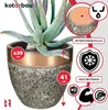 KOTARBAU® Blumenkübel Höhe 41 cm ⌀ 46 cm Blumentopf Gold Produktbild-Vorschau 4