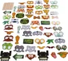 60PCS Animal Photo Booth Props Kit Paper Fun Jungle Party Náhled obrázku produktu 3