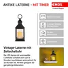 EMOS LED décoration - lanterne noir antique clignotante, 3x Voir les images du produit 13