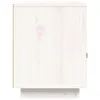 The Living Store Nachttisch Weiß 40x34x45 cm Massivholz Produktbild-Vorschau 8