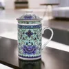 Keramik Teetasse mit Deckel + Sieb für Losen Tee mit (Lila Produktbild-Vorschau 5