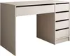 A white desk with drawers against a white background. Produktbild-Vorschau