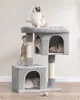 FEANDREA Kratzbaum, L Katzenbaum, mit 2 Häuschen, 101 cm, Produktbild-Vorschau 3