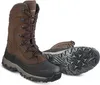 A pair of brown winter boots with black soles and accents, shown from a slightly angled perspective against a white background. Anteprima dell’immagine prodotto