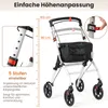 COSTWAY Rollator 5-Fach für Wohnung, Gehhilfe Indoor Produktbild-Vorschau 4