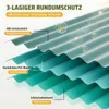 22 x Wellplatte 12,47m² Profilplatte Trapezblech  PVC Produktbild-Vorschau 8
