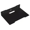 A black metal wall shelf with a cutout handle. Podgląd zdjęcia produktu