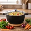 Pentola Aluguss da 20 cm, 2 litri, con coperchio in vetro, Anteprima dell’immagine prodotto 7