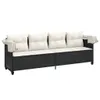 VidaXL 368335, Lounge, Obite siedzisko, Technorattan, Stal, Podgląd zdjęcia produktu 4