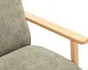 Holzsessel mit grüner Polsterung - JULOMO Produktbild-Vorschau 4