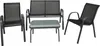 Gartenmöbel-Set: 2 Sessel, 1 Tisch, 2-Sitzer-Sofa für 4 Produktbild-Vorschau 7