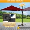 Clanmacy Sonnenschirm mit LED Beleuchtung Ampelschirm 300 Produktbild-Vorschau 4