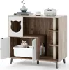 GOPLUS Katzenschrank Holz, Katzentoilette mit Produktbild-Vorschau 1