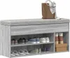 vidaXL Lavice na boty šedá Sonoma 102x30,5x45 cm Materiál Náhled obrázku produktu 2