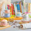 Nicola Spring 12-teiliges handbedrucktes Cappuccinotassen- Produktbild-Vorschau 4
