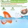 A product image showing filters being washed in water, with accompanying text and icons. Produktbild-Vorschau