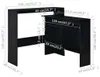 barový stůl vidaXL se 2 deskami černý 130x40x120 cm Náhled obrázku produktu 7
