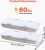SucceBuy úložný box pod postel, sada 2 kusů, na kolečkách Náhled obrázku produktu 3