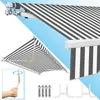 Fiqops Markise Sonnenmarkise Gelenkarmmarkise Balkonmarkise Produktbild-Vorschau 8