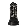 A black lace-up boot. Voir les images du produit