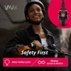 A woman wearing a helmet is riding an electric scooter, with promotional text and graphics overlaid on the image. Produktbild-Vorschau