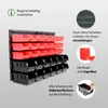 Stapelboxen mit Wandregal rot 32 tlg, Kleinteilemagazin Produktbild-Vorschau 4