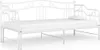 vidaXL Ausziehsofa Bettgestell Weiß Metall 90x200 cm Produktbild-Vorschau 13