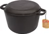 Gusseisen Kochtopf 4 Liter mit Pfannendeckel 22cm Kazan Produktbild-Vorschau 1