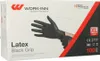100 "WORK-INN/PS" Handschuhe, Latex puderfrei "Black Grip" Produktbild-Vorschau 1