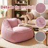 Pouf géant adulte, rembourrage en mousse, canapé de sol Voir les images du produit 2