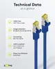 Goobay 91565 Câble patch RJ45 CAT 6A S/FTP (PiMF), 500 MHz Voir les images du produit 9