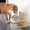 Relaxdays Futterstation Hund, höhenverstellbare Hundebar, Produktbild-Vorschau 2