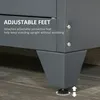 HOMCOM Armoire de bureau à 3 niveaux, meuble de rangement Voir les images du produit 12
