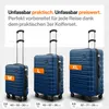 TRAVELY Premium Koffer Set: 77cm, 67cm & 55cm Handgepäck Produktbild-Vorschau 3
