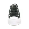 A front view of a black Converse Chuck Taylor All Star Lift Ox sneaker against a white background. Anteprima dell’immagine prodotto