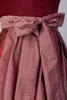 Edelnice Midi Dirndl Luise Samt Rot 46 Produktbild-Vorschau 7