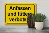 Holzschild Hinweis 30x20cm Anfassen und füttern verboten Produktbild-Vorschau 4