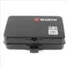 A black tool case with brand logos and text. Produktbild-Vorschau
