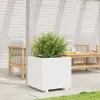 vidaXL Pflanzkübel Weiß 50x50x49,5 cm Massivholz Kiefer Produktbild-Vorschau 3