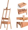 Staffelei Holz mit Schublade, 151-194cm höhenverstellbare Produktbild-Vorschau 5