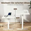 Höhenverstellbarer Schreibtisch 160 x 60 cm, Elektrischer Produktbild-Vorschau 4
