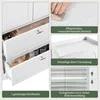 Yaheetech Badschrank Badezimmerschrank mit 2 Türen & 2 Produktbild-Vorschau 8