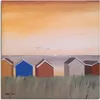 ARTland Leinwandbild Strandhäuser II Größe: 40x40 cm Produktbild-Vorschau 1