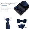 4 in 1 Set Herren Fliege Krawatte Einstecktuch mit Produktbild-Vorschau 3