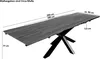 Esstisch 180(280)x90cm mit Ansteckplatten, Baumkante massiv Produktbild-Vorschau 3