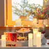 Set di 5 candele LED con cera vera, effetto fiamma Anteprima dell’immagine prodotto 9