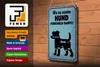 Blechschild Spruch 20x30cm wo du deinen Hund streicheln Produktbild-Vorschau 4