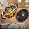 Casserole en fonte (7,1 litres), forme ovale, incluant des Voir les images du produit 4